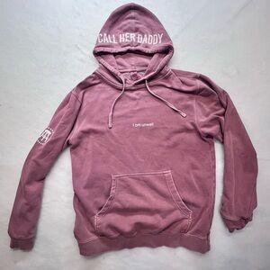 Call Her Daddy Unwell Hoodie Sweatshirt,Maroon, Medium